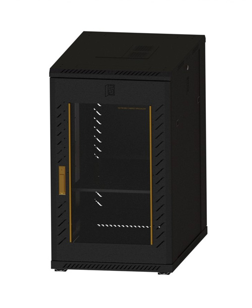 Network cabinet-10       1100,600,900 Common Lock Glass-Black